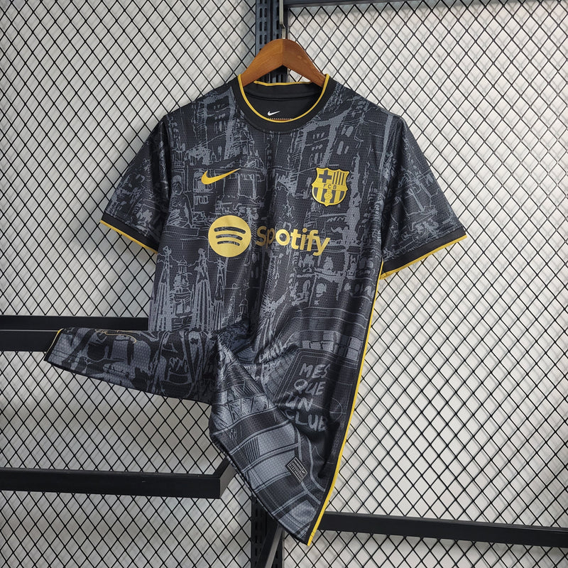 CAMISA DO BARCELONA 23/24 BLACK EXCELLENTE