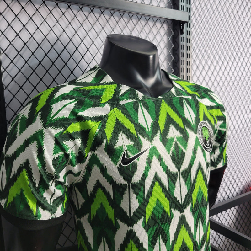 CAMISA DA SELEÇÃO DA NIGÉRIA 22/23 BRANCO E VERDE VERSÃO PLAYER