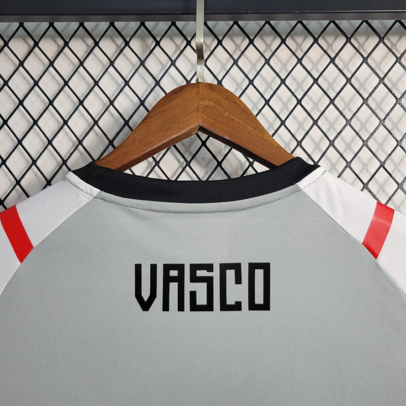 CAMISA DO VASCO 23/24 CINZA E BRANCO TREINO