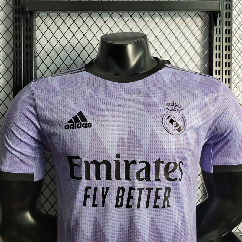 CAMISA DO REAL MADRID 22/23 ROXO VERSÃO PLAYER