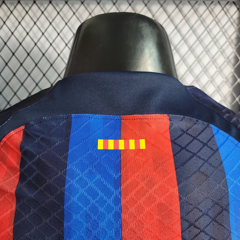 CAMISA DO BARCELONA 22/23 TRADICIONAL VERSÃO PLAYER