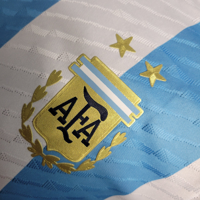 CAMISA DA SELEÇÃO DA ARGENTINA 22/23 TRADICIONAL VERSÃO PLAYER