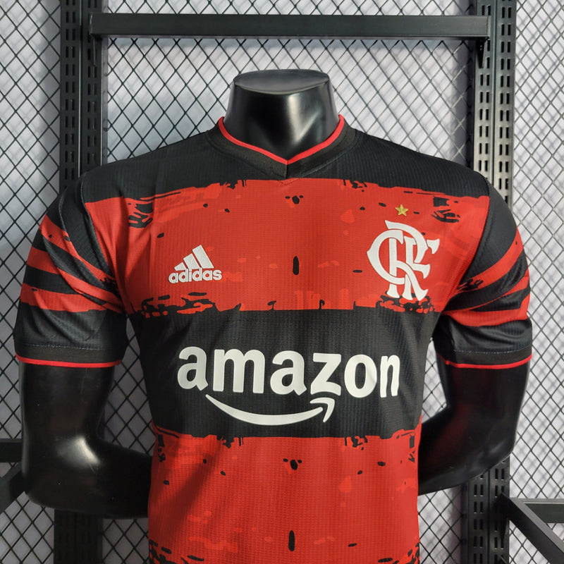 CAMISA DO FLAMENGO 22/23 VERMELHO COMEMORATIVA VERSÃO PLAYER