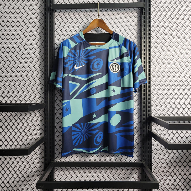 CAMISA DO INTER DE MILÃO 22/23 AZUL E PRETO TREINO