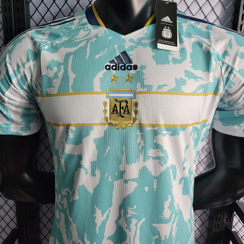 CAMISA DA SELEÇÃO DA ARGENTINA 22/23 VERDE CLARO VERSÃO PLAYER