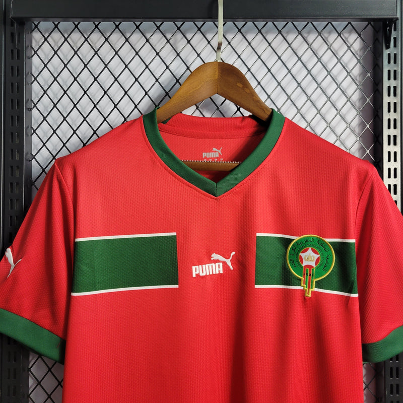 CAMISA DA SELEÇÃO DO MARROCOS 22/23 VERMELHO