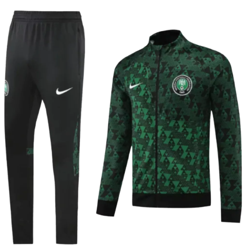 Agasalho de Viagem Seleção Nigéria - Masculino - Preto e verde